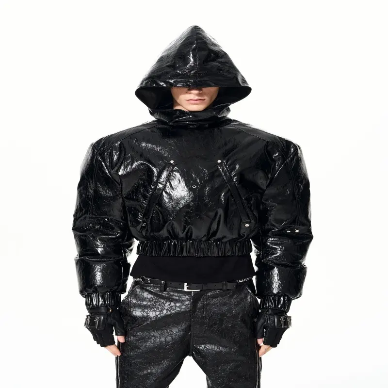 Mens Thickened Hooded Jacket