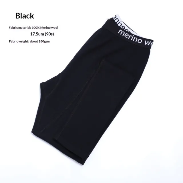 Womens Merino Wool Base Layer Pants Outdoor Quick Dry Tights Black - Shop at LoveMi