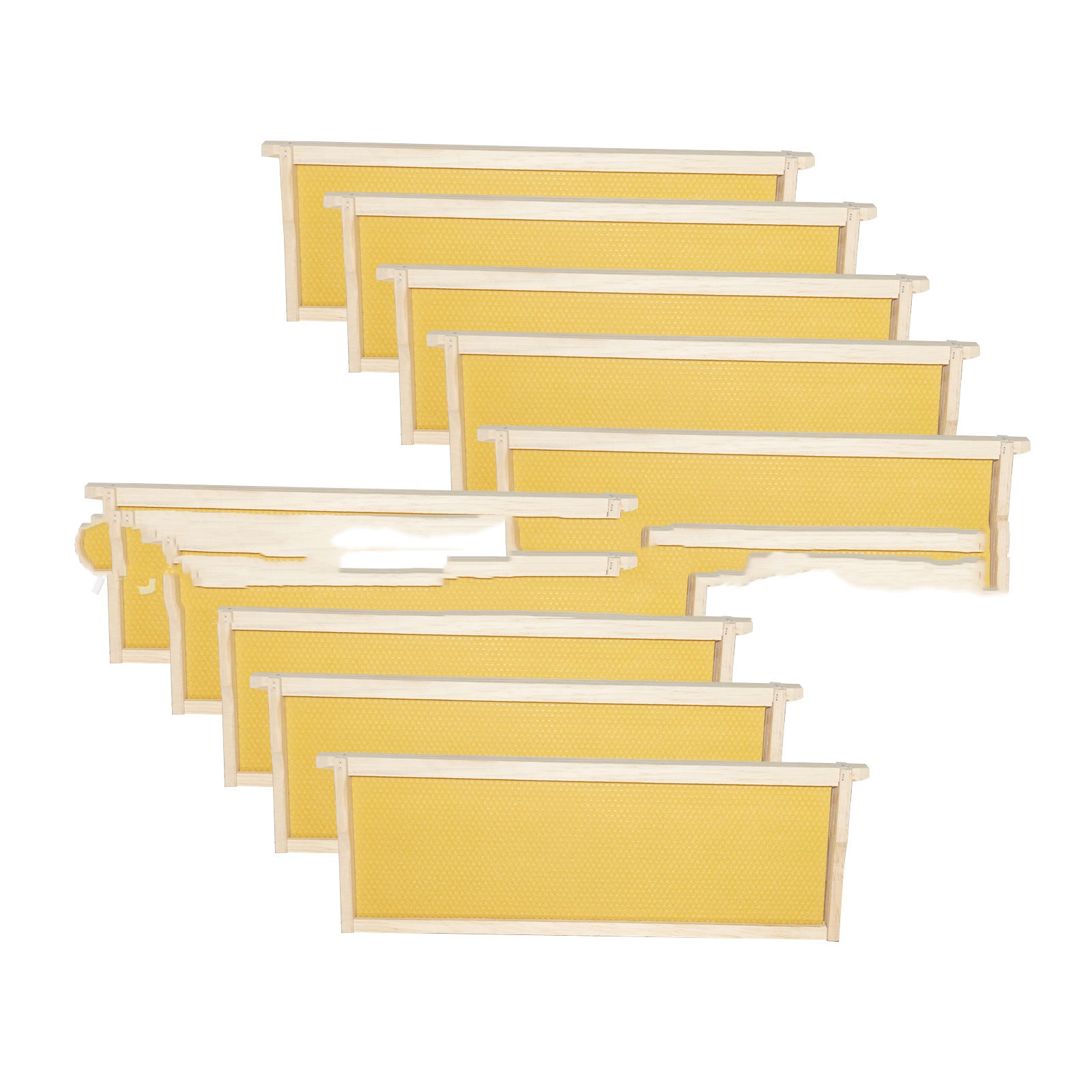 Pine Honeycomb Frame With Waxed Foundation