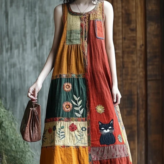 Spring Concise Commuter Artistic 3D Dress