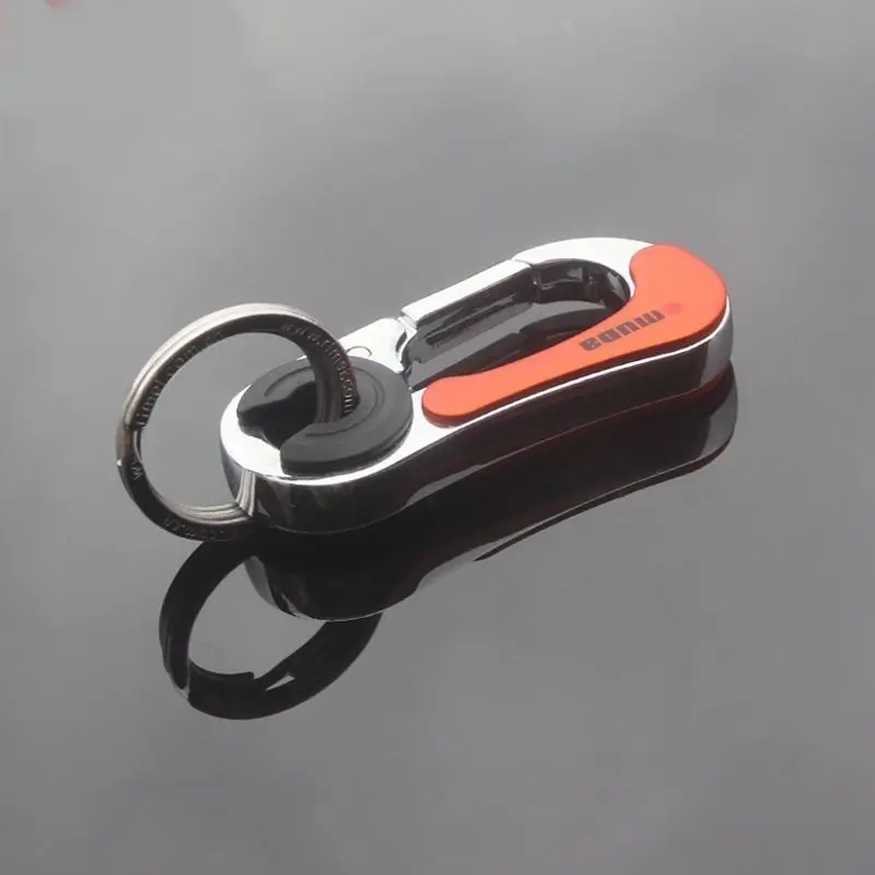 Mens Solid-color Metal Car Keychain For Hanging On The Belt