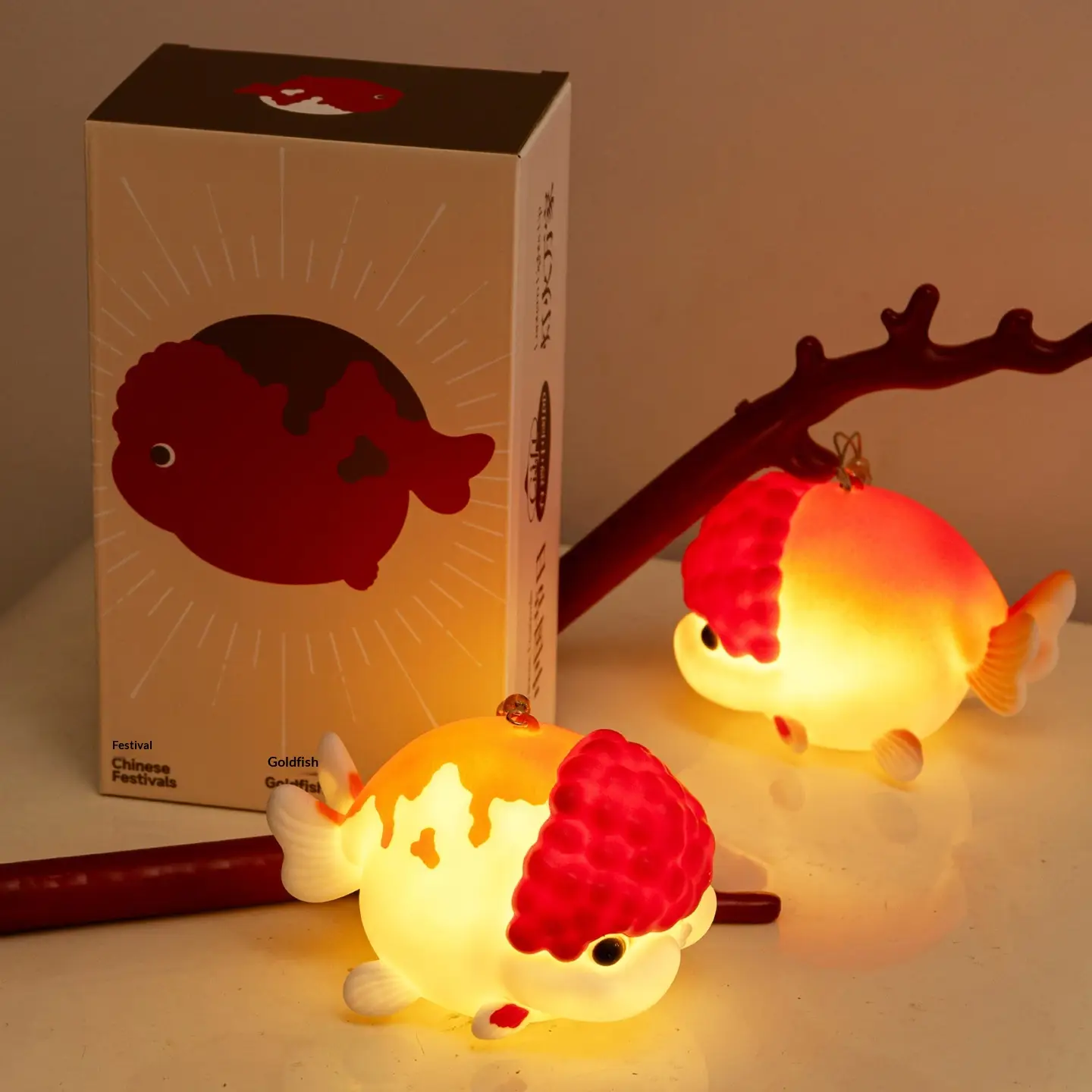 Lan Shou Lantern New Year Fish For Kid Handheld Style