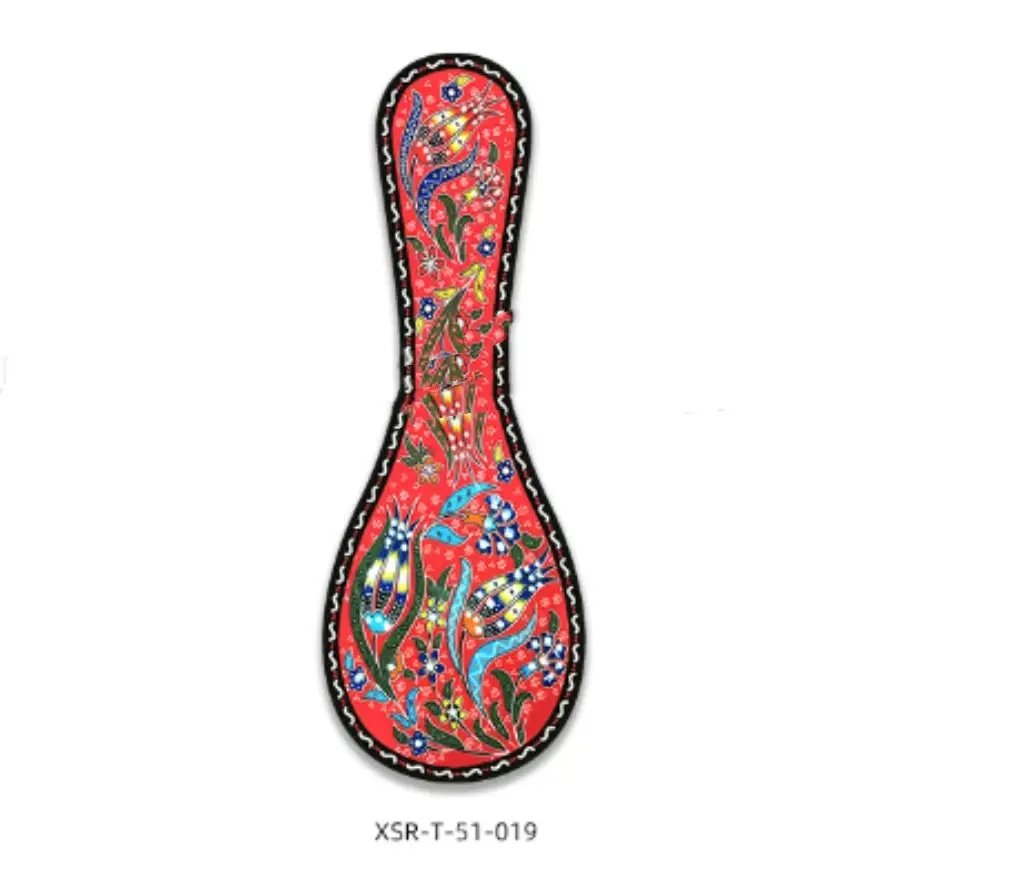 Spanish Hand-painted Ceramic Spoon Rest Heat-resistant Placemat Dining Tables