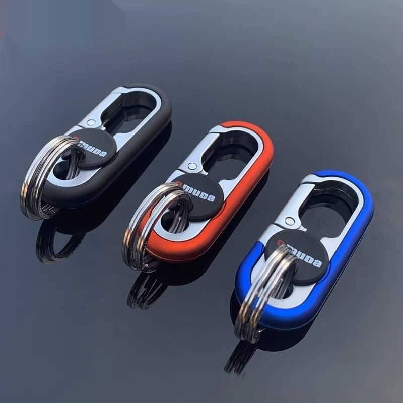Mens Solid-color Metal Car Keychain For Hanging On The Belt