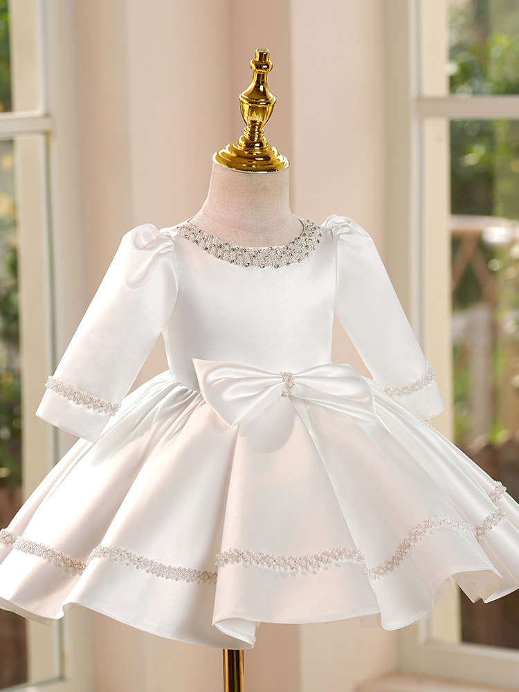 Birthday Princess-Style Chic White Tutu Dress