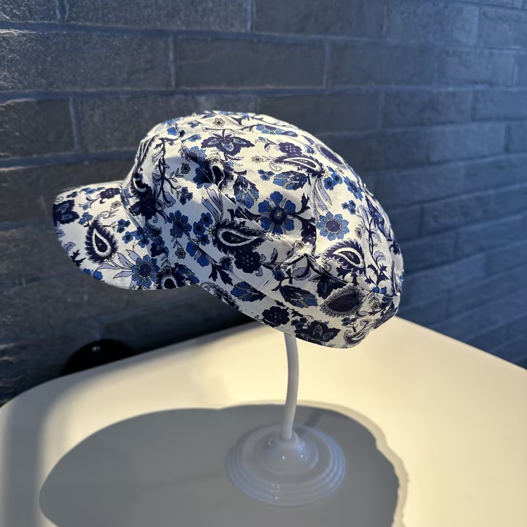 Printed Cap Fashionable Korean Style Versatile Outdoor Accessory