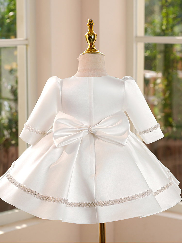 Birthday Princess-Style Chic White Tutu Dress