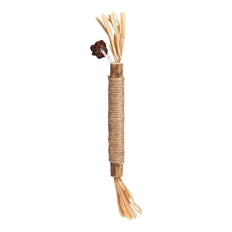 Cat Catnip Teething Stick Raffia Pet Toy