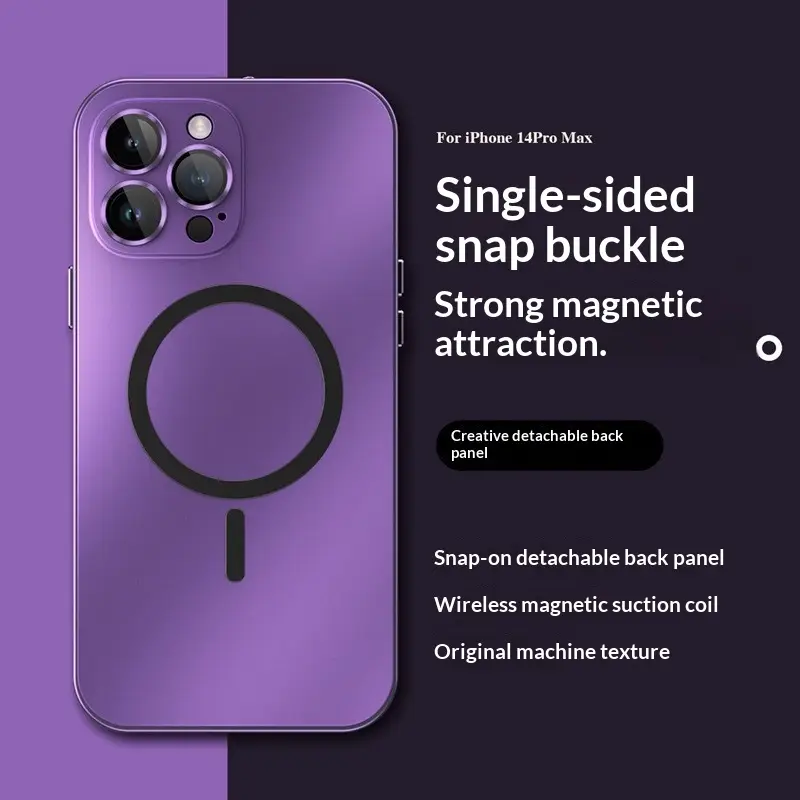 Full-coverage Phone Case With A Magnetic Snap Closure For Wireless Charging