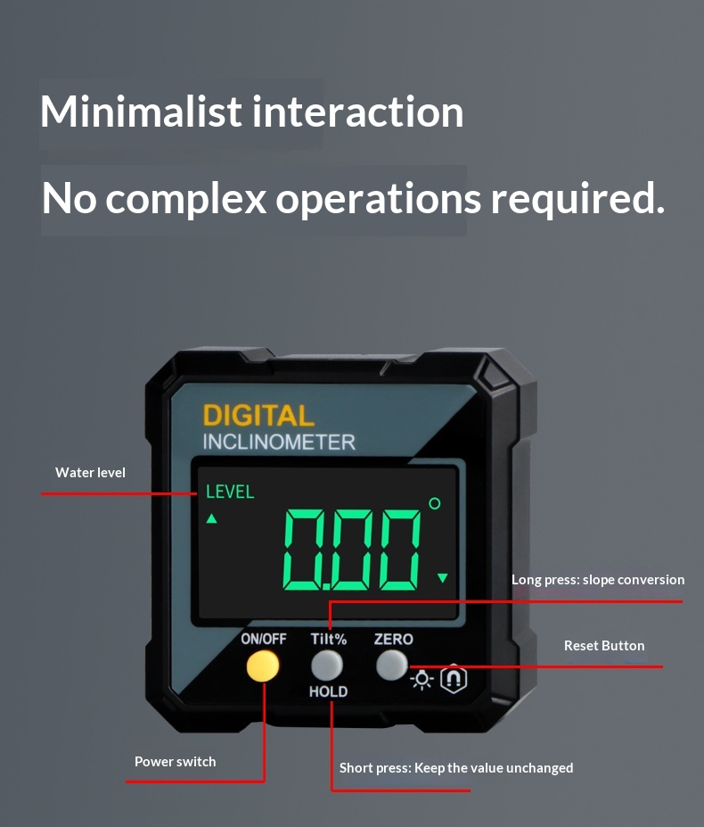 Instrument de mesure angulaire de haute précision utilisant l'électronique magnétique puissanteEX-STOCK Canada