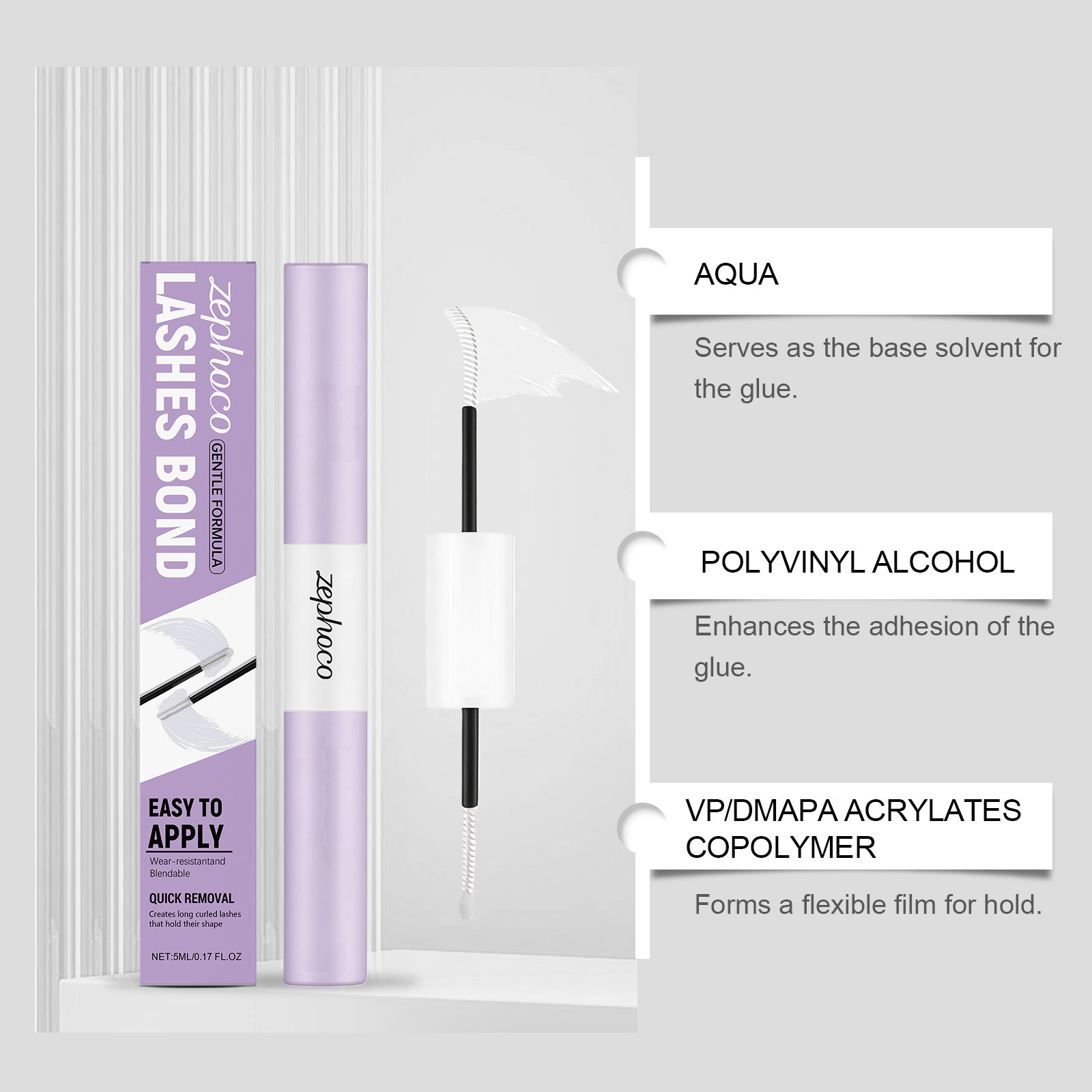 Gentle Long-lasting Natural-looking Mascara