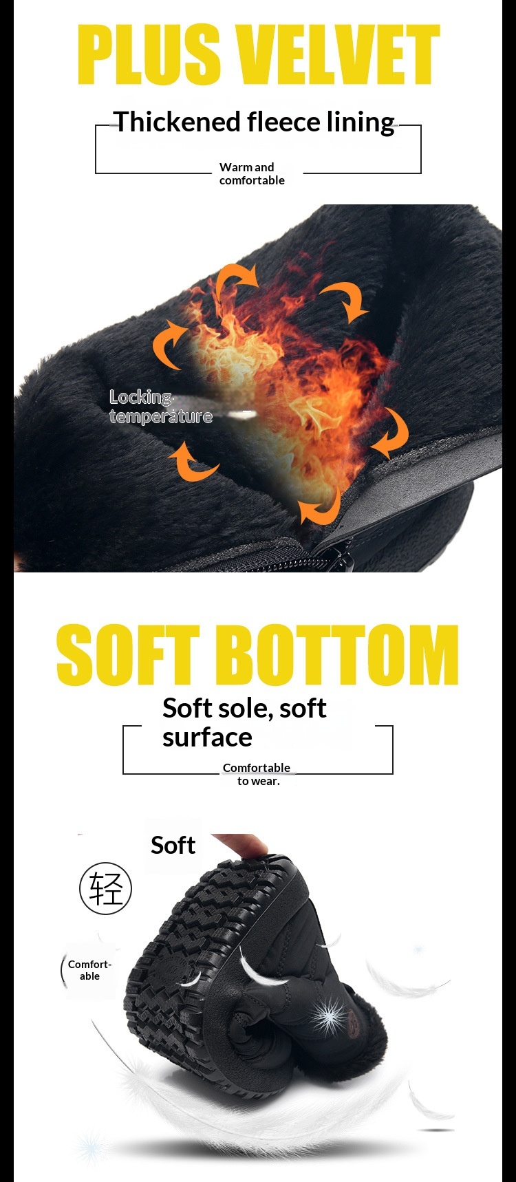 Women’s Thickened Cotton Snow Boots