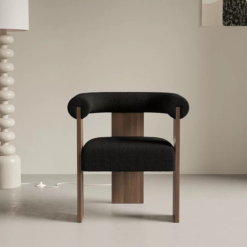 Casual Chair Minimalist And Creative Backrest Chair In French Style