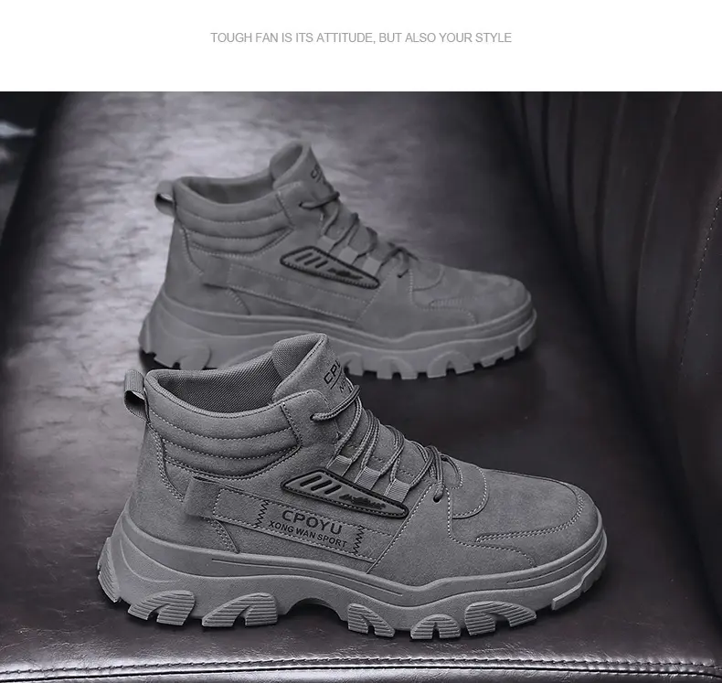 Mens Autumn High-Top Waterproof And Non-Slip Work BootsMartins