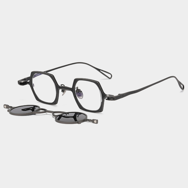 Magnetic Pure Titanium Hanging Rack Polarized Sunglasses