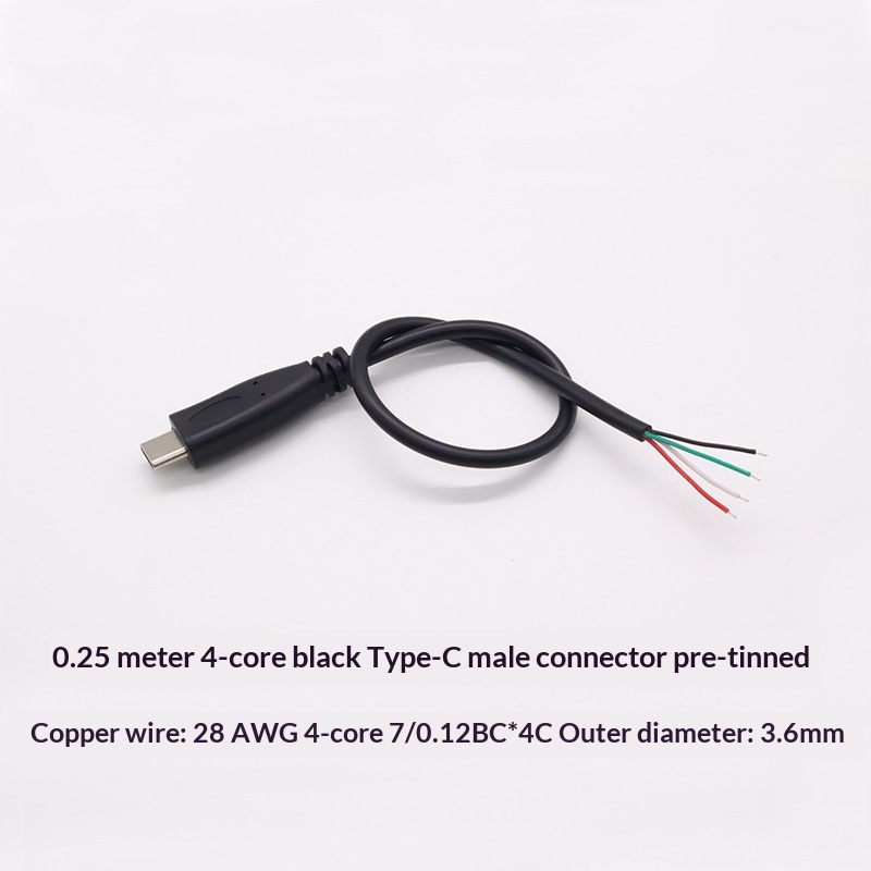 4P Type-C To Micro USB Single-head Cable For Android Charging And Data Transfer - Image 1