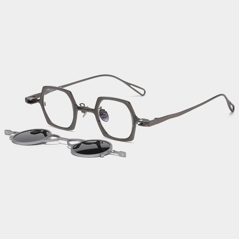 Magnetic Pure Titanium Hanging Rack Polarized Sunglasses