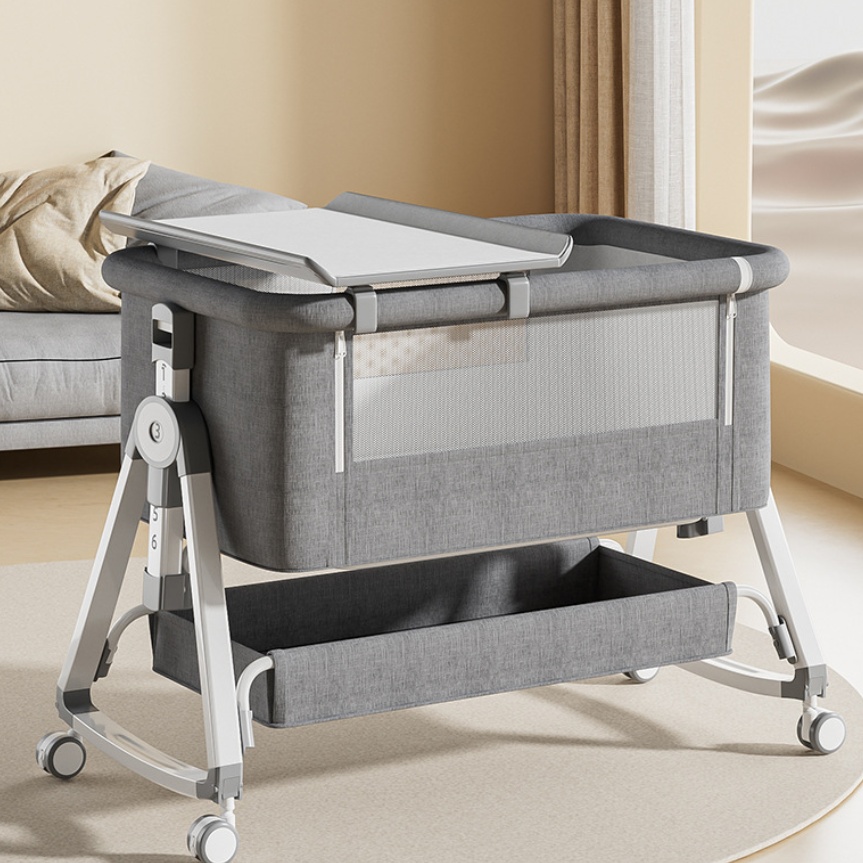 Multifunctional Portable And Mobile Baby Cradle Bed For Infants