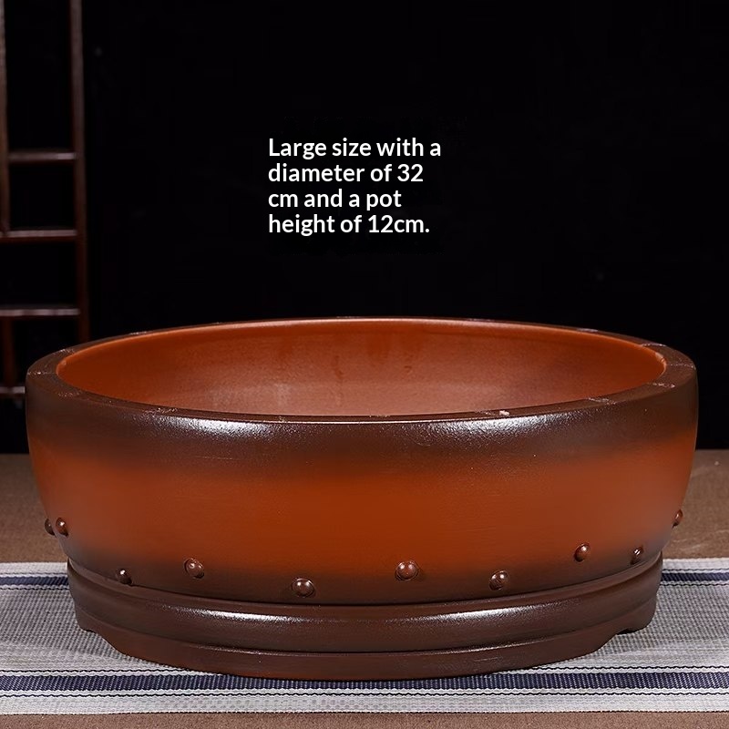 Purple Clay Drum-nail Succulent Potspecial Clearance Sale