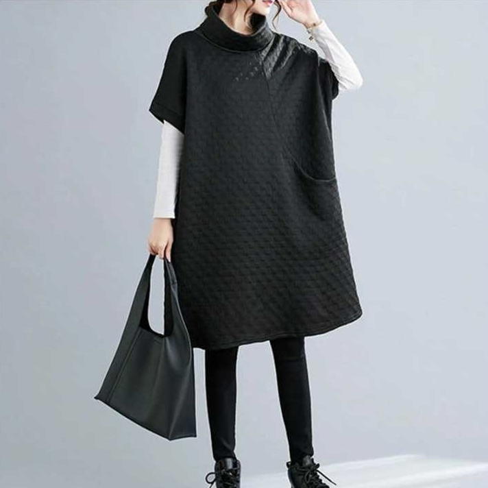 Womens Long-Sleeve Vest Dress Coat
