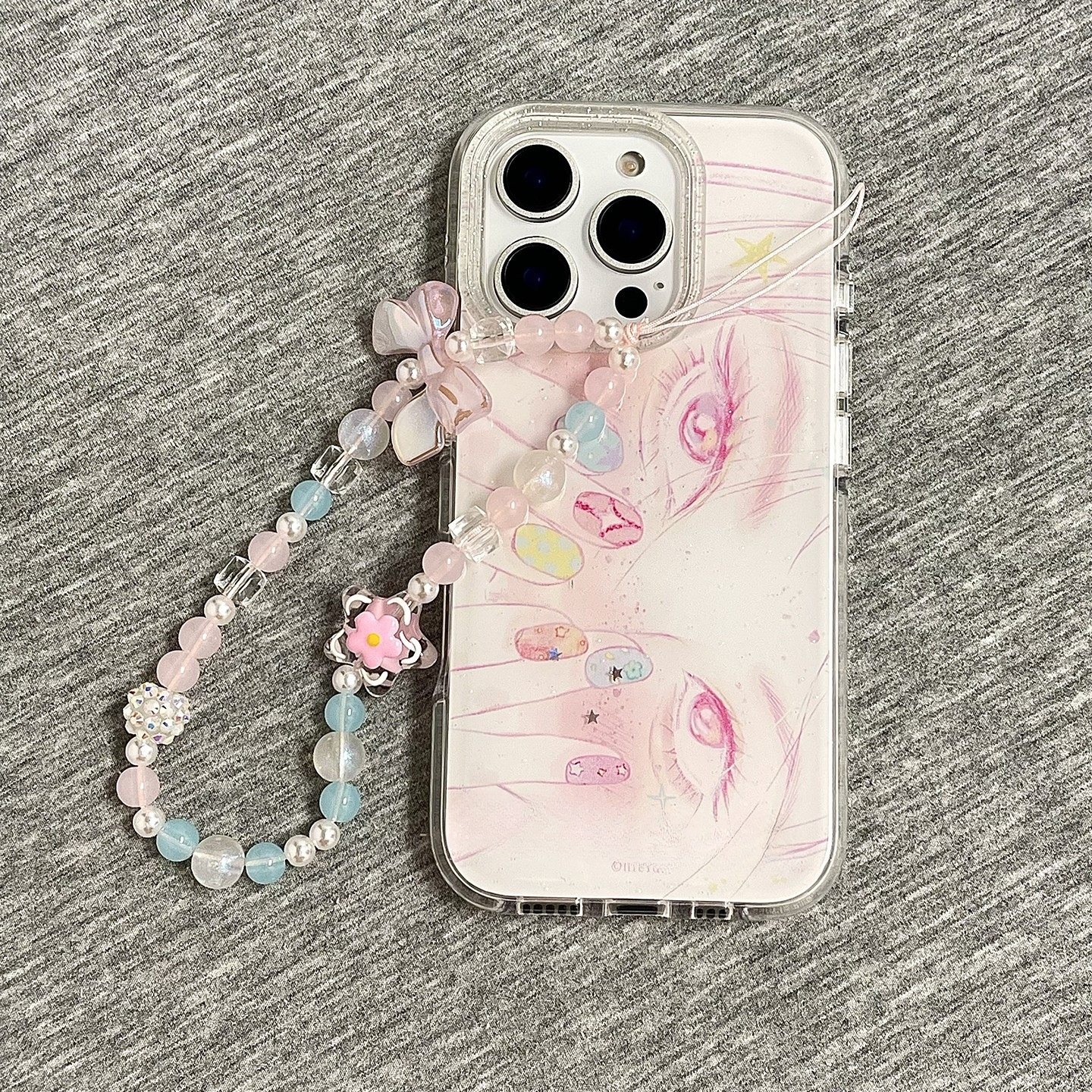 Butterfly-shaped Rounded-edge Cartoon Phone Case For Nail Art Enthusiasts
