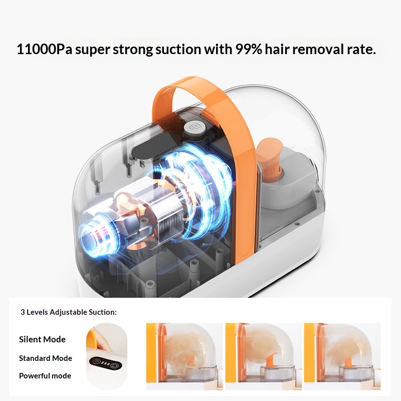 Air Radish Pet Electric Hair Clipper A Physical Grooming Tool With Built-in Hair Suction For Effortless Trimming