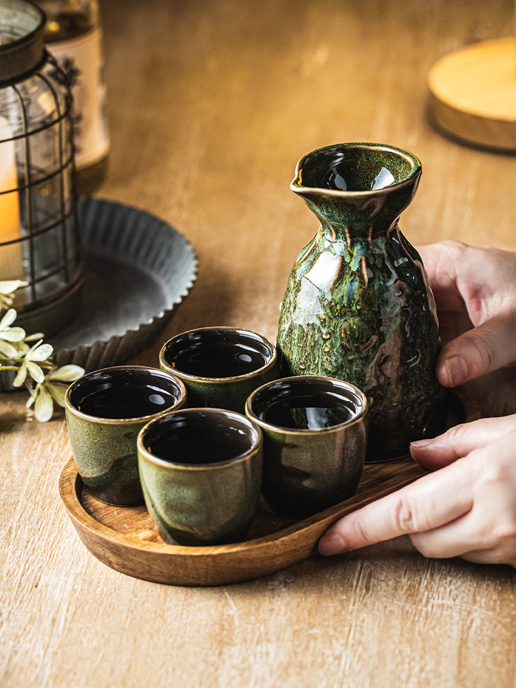 Ceramic Sake Set Soju White Wine Glass