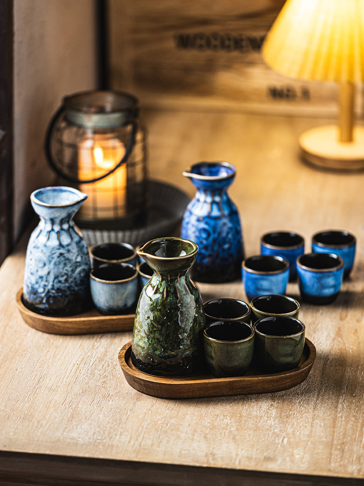 Ceramic Sake Set Soju White Wine Glass
