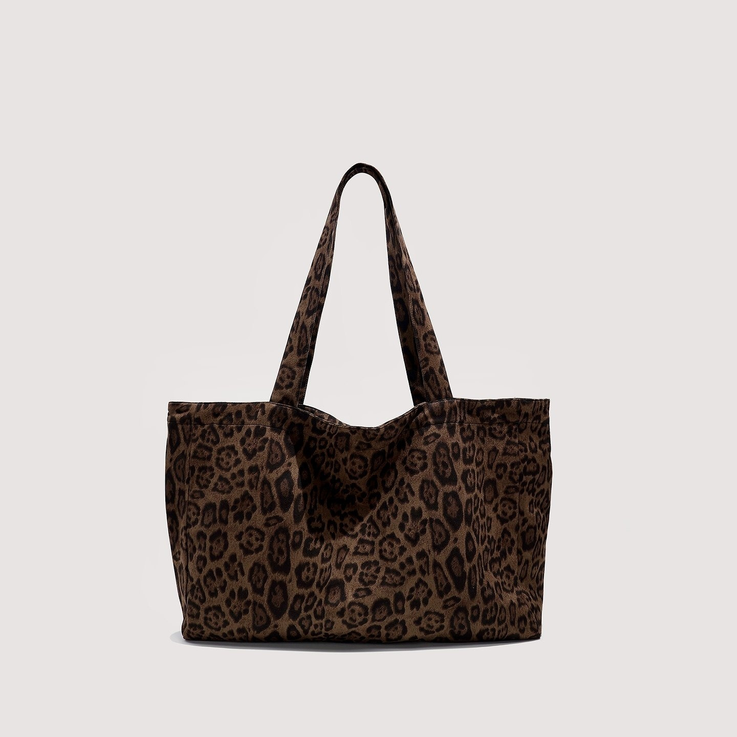 Versatile Leopard-Print Tote Bag That Can Be Worn As A Shoulder Or Hand Bag