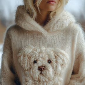 New Womens 3D Digital-print Pullover Hoodie