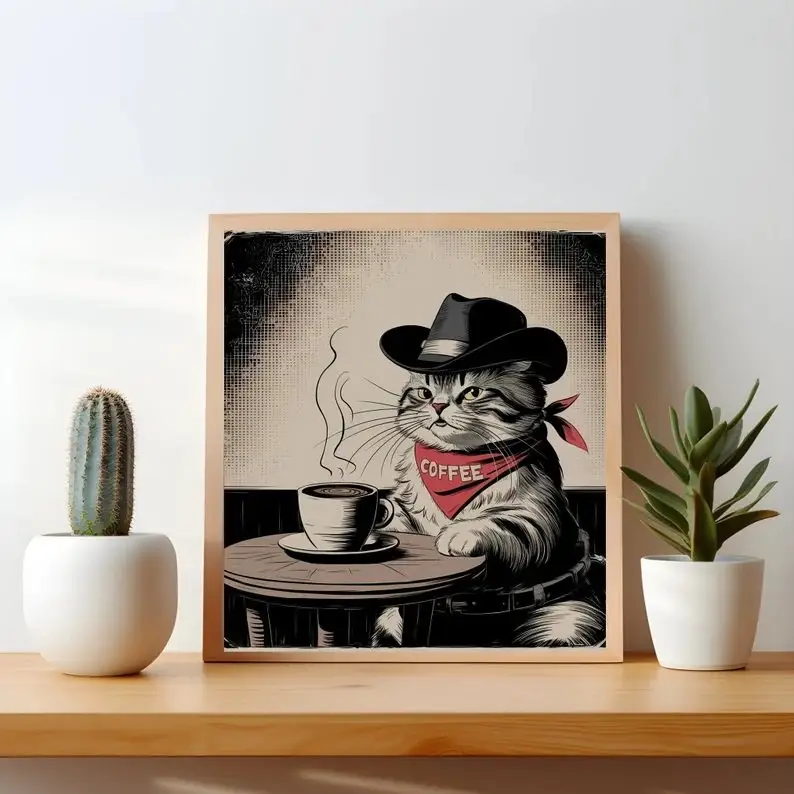Retro Nostalgic Framed Wall Art