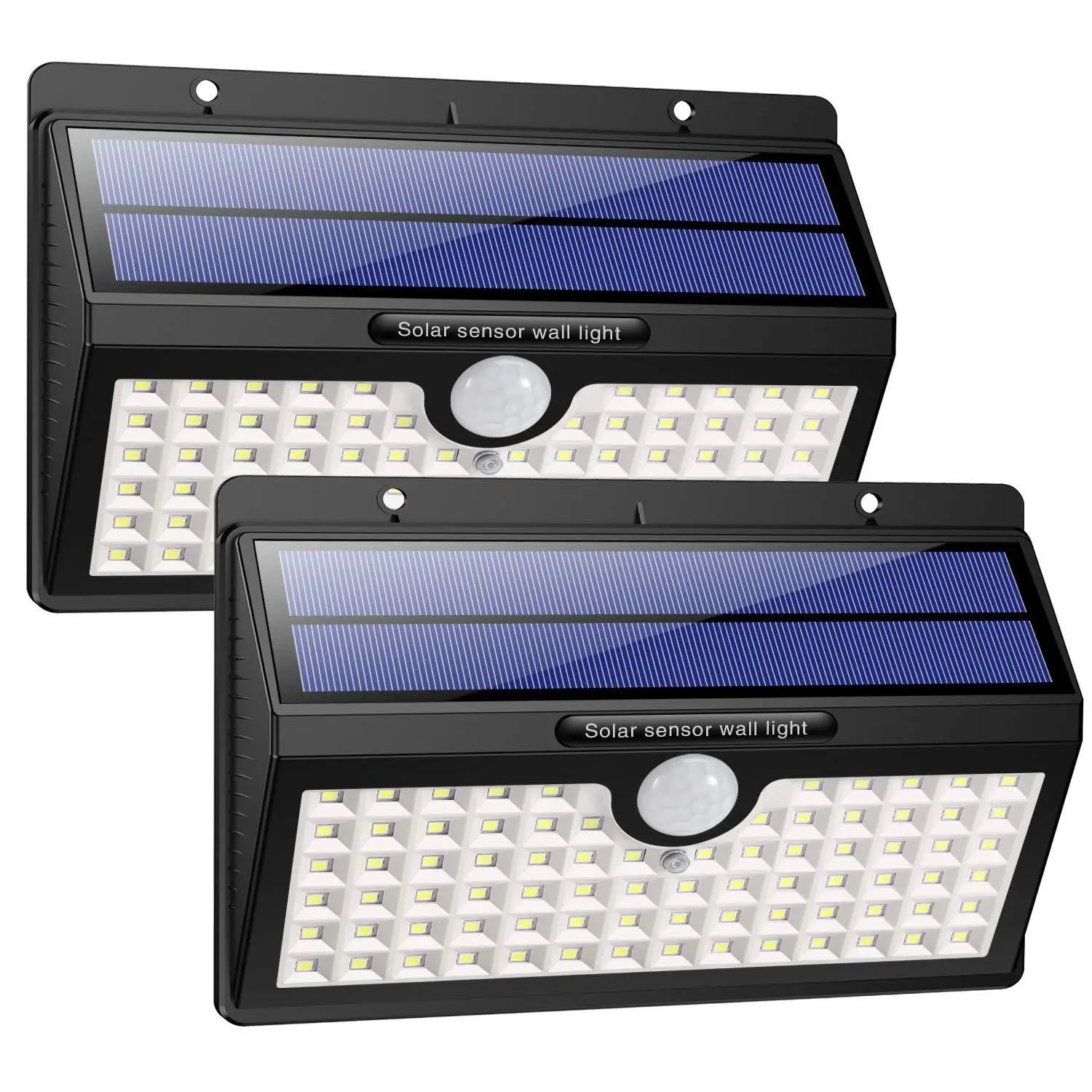 Waterproof Solar Outdoor Light 78-LED Motion-Sensor Wall Lamp