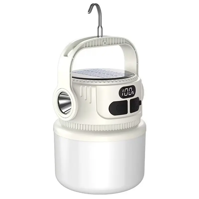 Outdoor Ultra-long-lasting Camping Tent Stall Lighting Solar-powered Lamp With Charging Capability