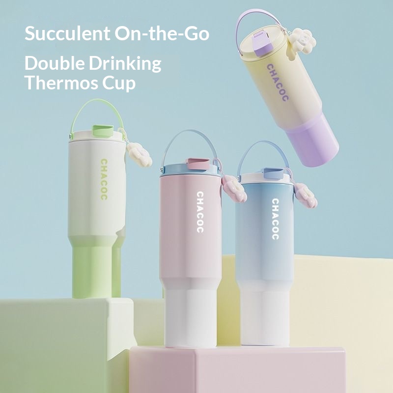 Simple Ladies' Large Capacity Gradient Vacuum Insulated Cup