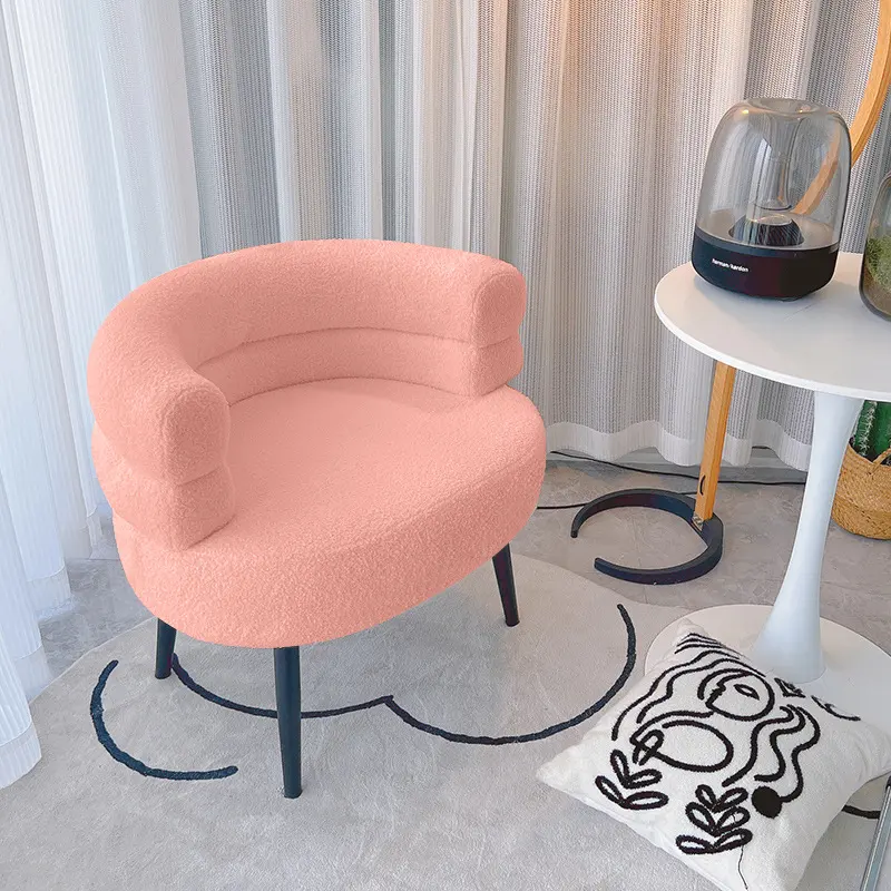 Softbang Backrest Lambswool Casual Chair Lazy Sofa