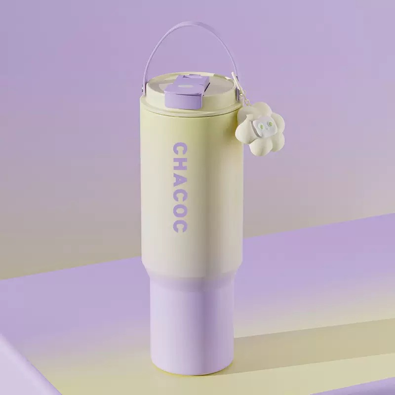 Simple Ladies' Large Capacity Gradient Vacuum Insulated Cup