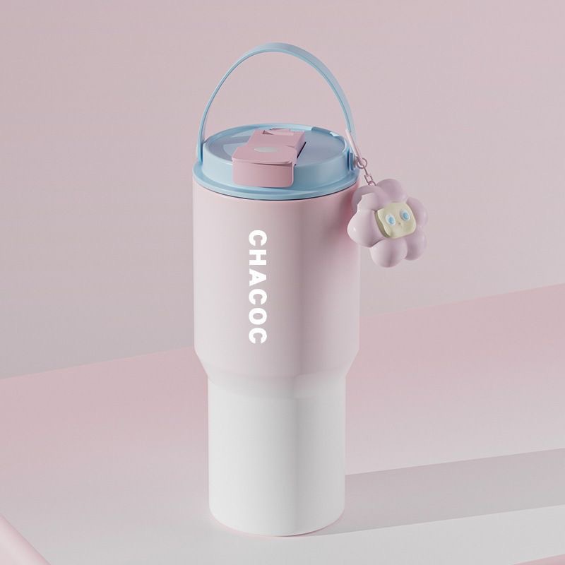 Simple Ladies' Large Capacity Gradient Vacuum Insulated Cup