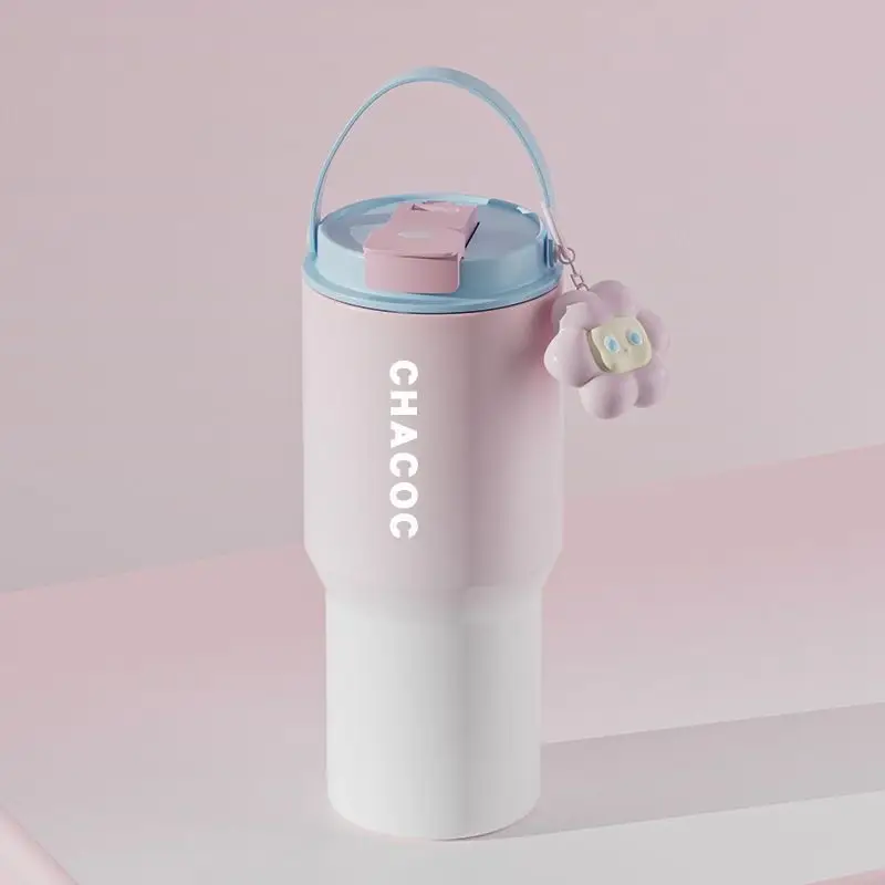 Simple Ladies' Large Capacity Gradient Vacuum Insulated Cup