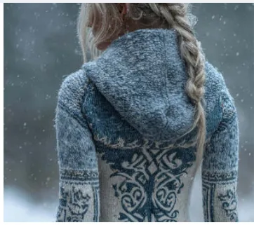 Women's Skin friendly, Anti pilling Knitted Cardigan With A Round Neckline, Loose Fit, And Long Length Blue - Shop at LoveMi