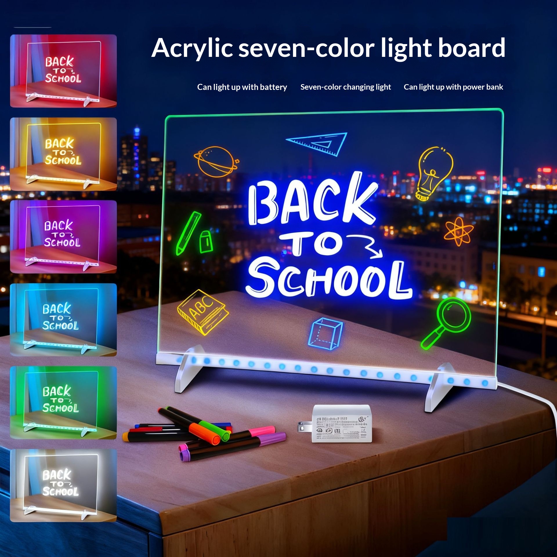 Display Board Stall LED Electronic Fluorescent Board - Image 1