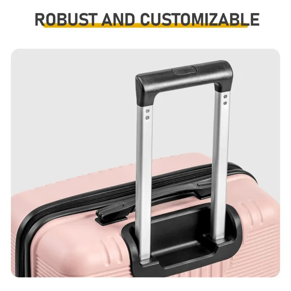 Non-TSA Customs Lock 5-in-1 PP Trolley Case, 12in, 16in, 20in, 24in, 28in PP Rose Color image 13