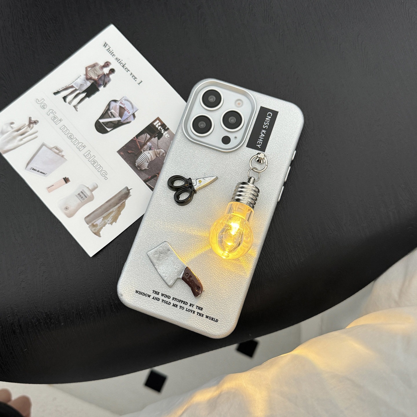 Trendy Cool And Creative Silver Phone Case With A Unique Style