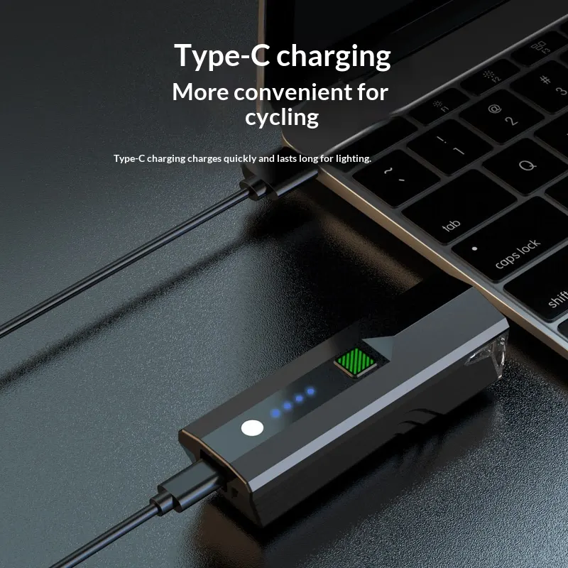 Night Riding Gear with a High-intensity Front Light Rechargeable