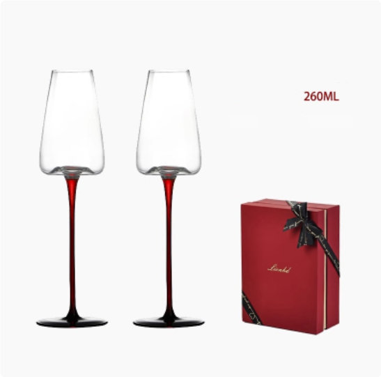 Champagne Crystal Glass Set Gift Box