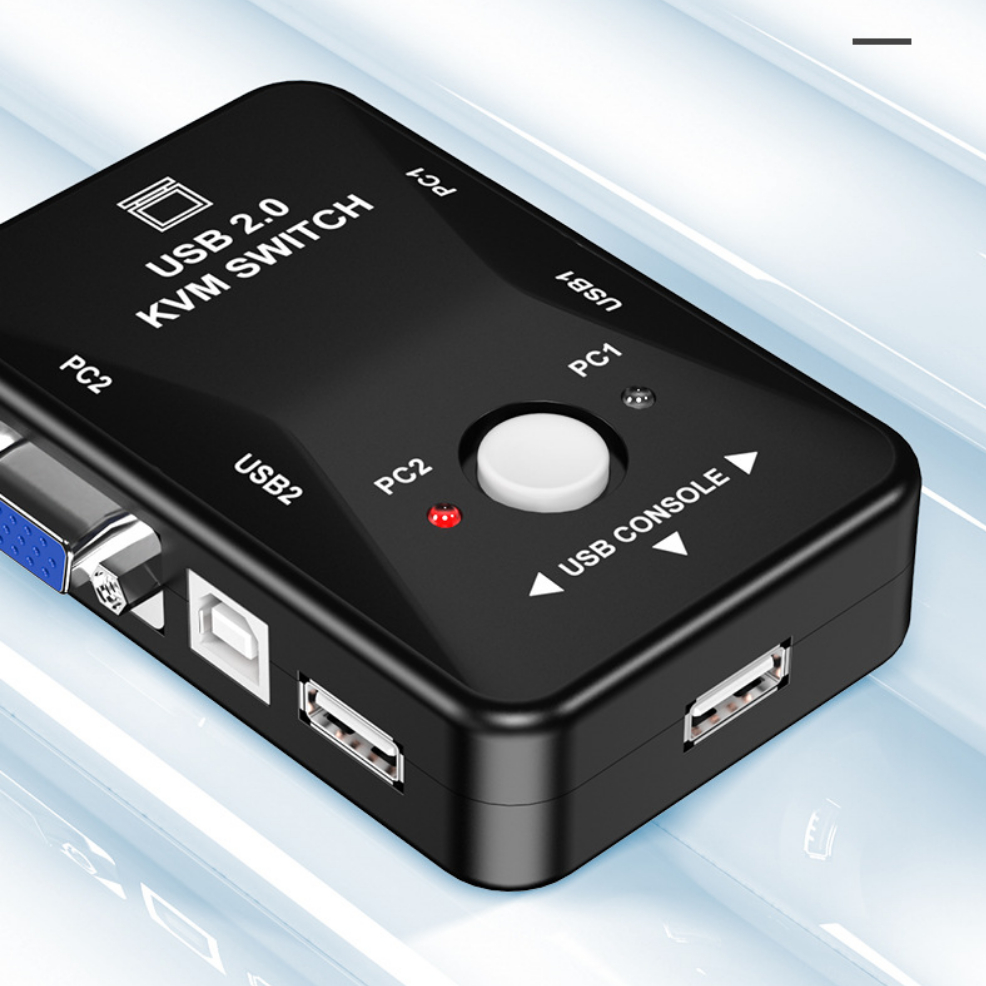 KVMSwitch 2-Port Two In One Out Converter
