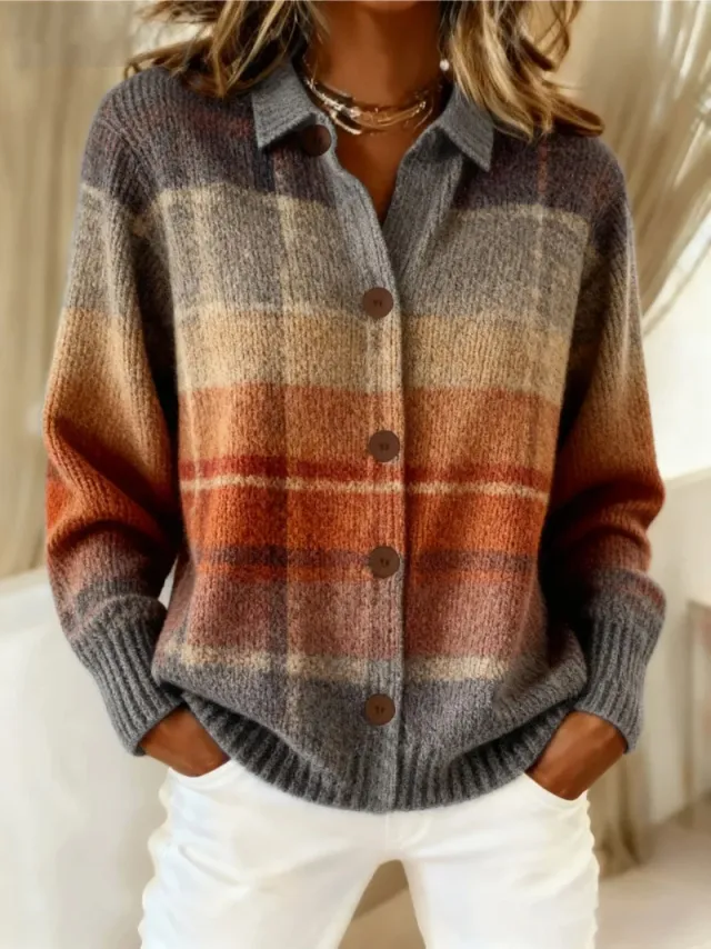 Women's Blouse With A Turn down Collar And Cardigan style Top Qy102701030 Xl - Shop at LoveMi