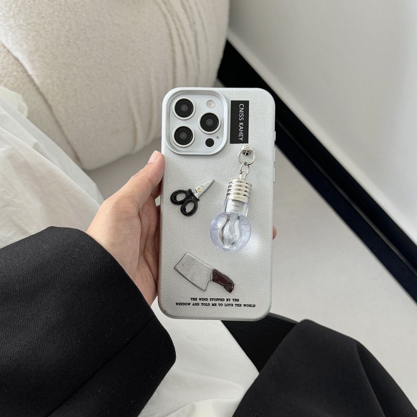 Trendy Cool And Creative Silver Phone Case With A Unique Style