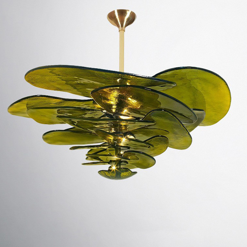 French Retro Light Luxury Glass Lamp With Cozy Rose Design