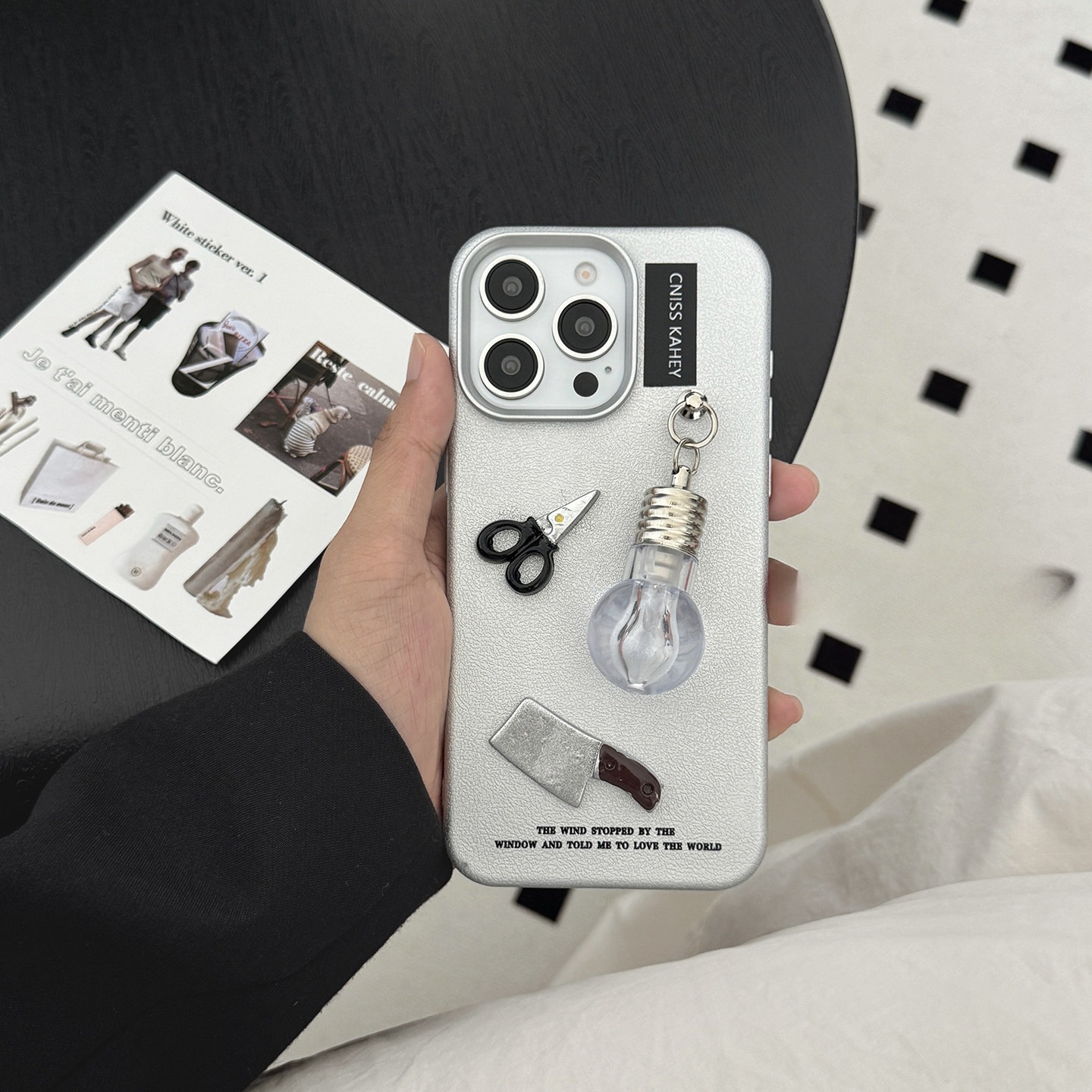 Trendy Cool And Creative Silver Phone Case With A Unique Style