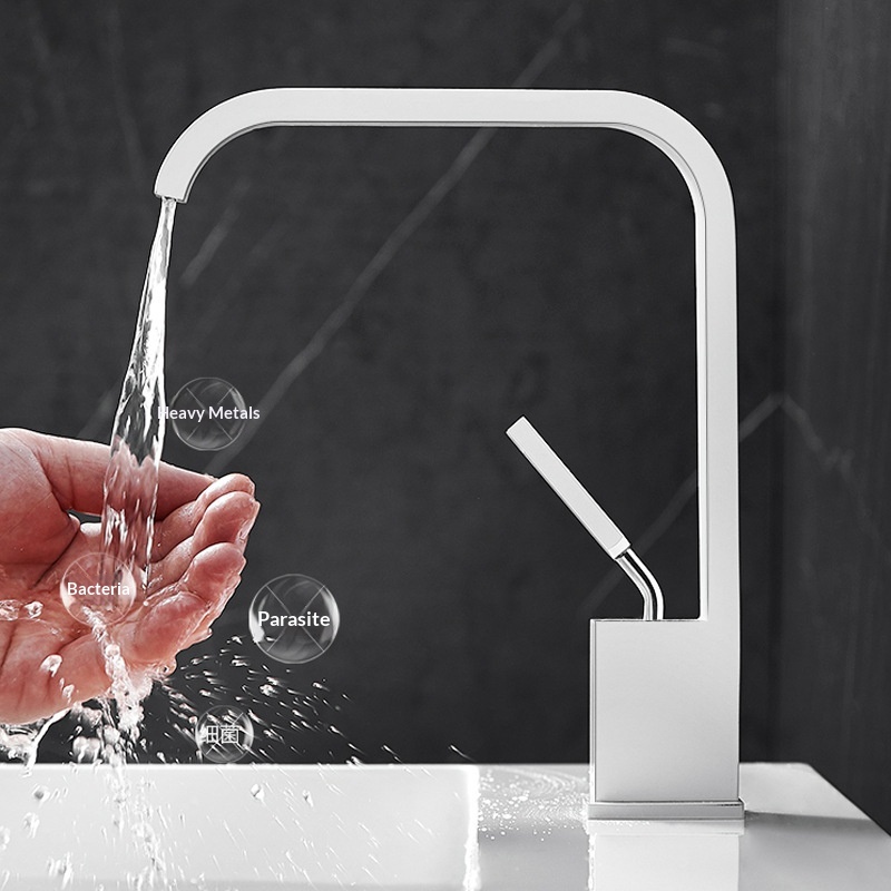 All-copper Waterfall-style Bathroom Faucet